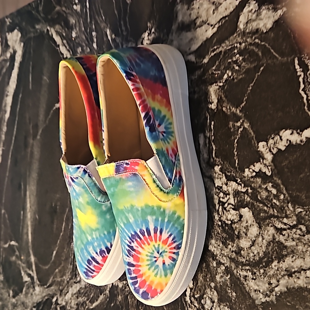 Tie Dye Slip on shoes size 10